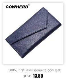 Best Quality! Women Oil Wax Genuine Cowhide Leather Long Zipper Wallet Lady Fashion Clutch Purse Bag With Strap 7 colors 2153