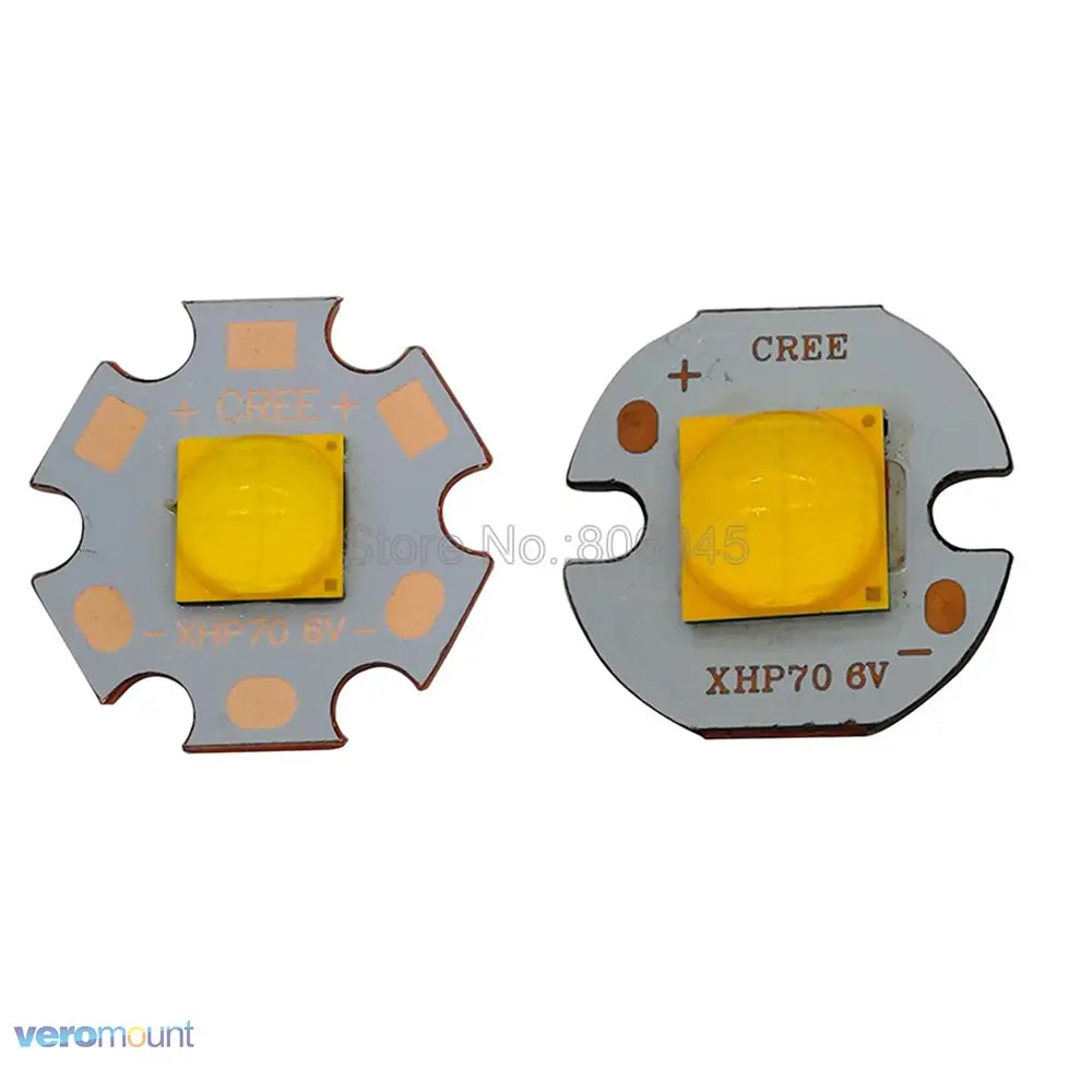 Светодиодный излучатель высокой мощности Cree XHP70.2 6 в холодный белый нейтральный 16