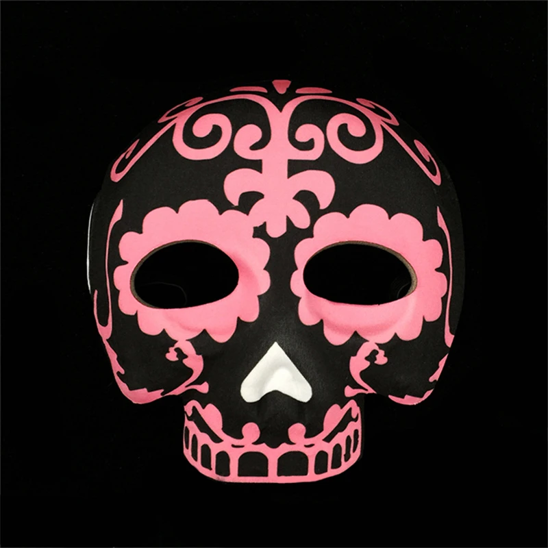 1pc Characters Women/Men Retro Printed Full Face Half Skull Head Ghost Dance Mask Party Grand Event/Halloween Prop | Дом и сад