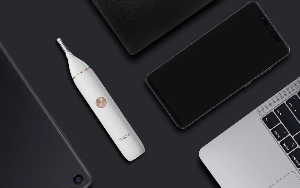 Xiaomi Mijia Soocas триммер для волос в носу бритье 2 Вт IPX5 только волосы в носу не повреждают кожу N1 белый Xiaomi Youpin Mijia Soocas