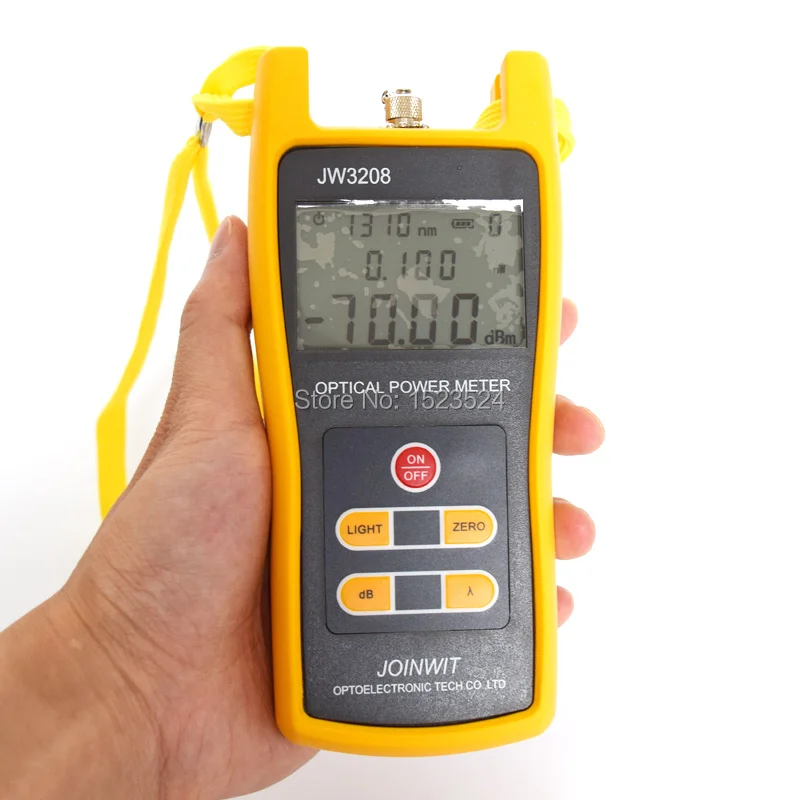 

JW3208A Portable -70~+6dBm Fiber Optic Tester Optical Power Meter