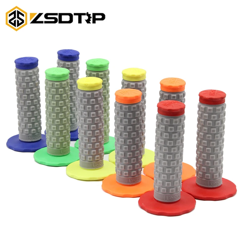 

ZSDTRP 6 Colors Option Handle Grip Motorcycle Dirt Pit Bike Motocross 7/8" Rubber Gel Hand Grips Brake Hands Pit Dirt Bike