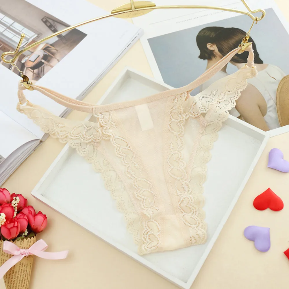 Женские кружевные трусики нижнее белье стринги сексуальные сплошное трусы с