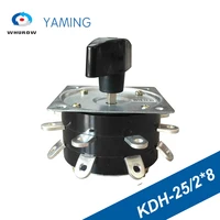 kdh 2528 contactor 8 position 2 phase 16pin 25a welding machine rotary switch high quality copper pin silver plate