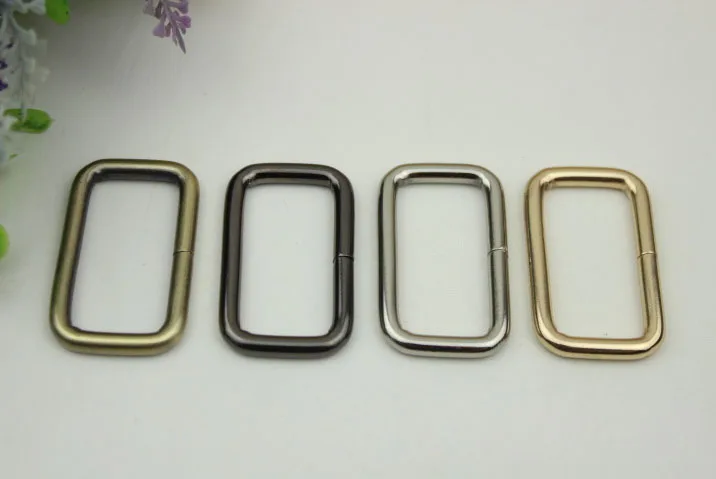 

30pcs/lot 3.8 cm inner diameter luggage hardware accessories link square buckle square coil