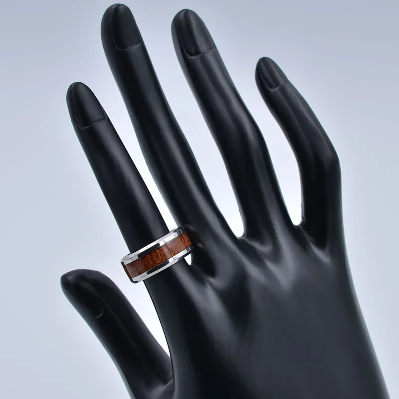 Деревянный гранитный стальной милый унисекс модный кольцо с уникальным дизайном для мужчин и женщин, крутое рок-н-ролльное ювелирное изделие хип-хопа танцевальный подарок модные кольца.