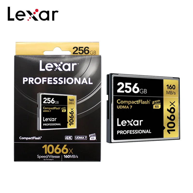 Оригинальная карта Lexar UDMA 7 CF максимальная скорость чтения 1066x128 ГБ 160 компактная