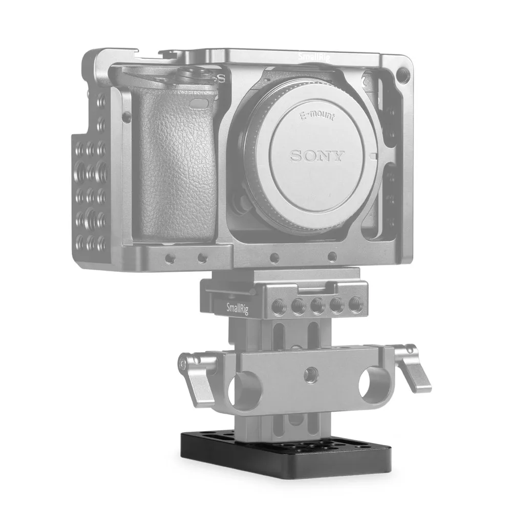 SmallRig переключаемая Крепежная пластина для камеры с резьбовыми отверстиями