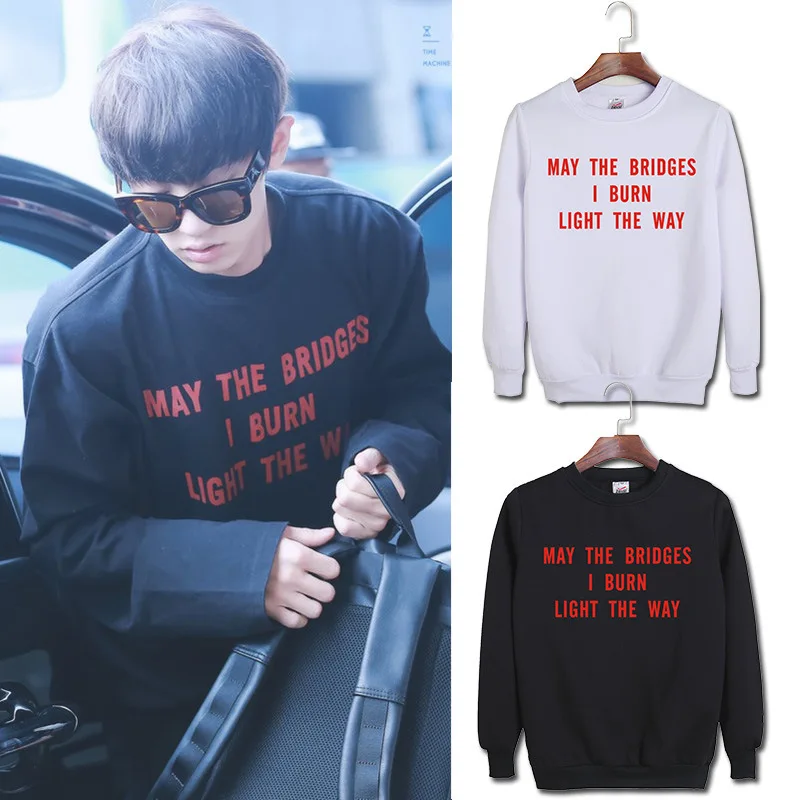 Kpop exo Park Chan lai аэропорт улица побить мужчин и женщин со свободным воротником играя