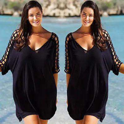 Женское пляжное платье накидка бикини большого размера 3XL M|dress plus|dress updress vestidos |
