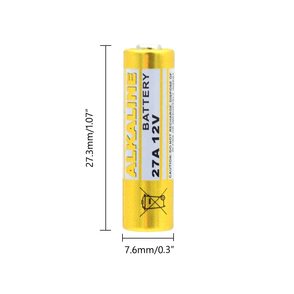Цельнокроеное платье 12v 27A G27A MN27 MS27 GP27A A27 L828 V27GA EL812 EL-812 CA22 SNN4176A ALK27A A27BP K27A VR27 R27A Щелочная сухая Батарея