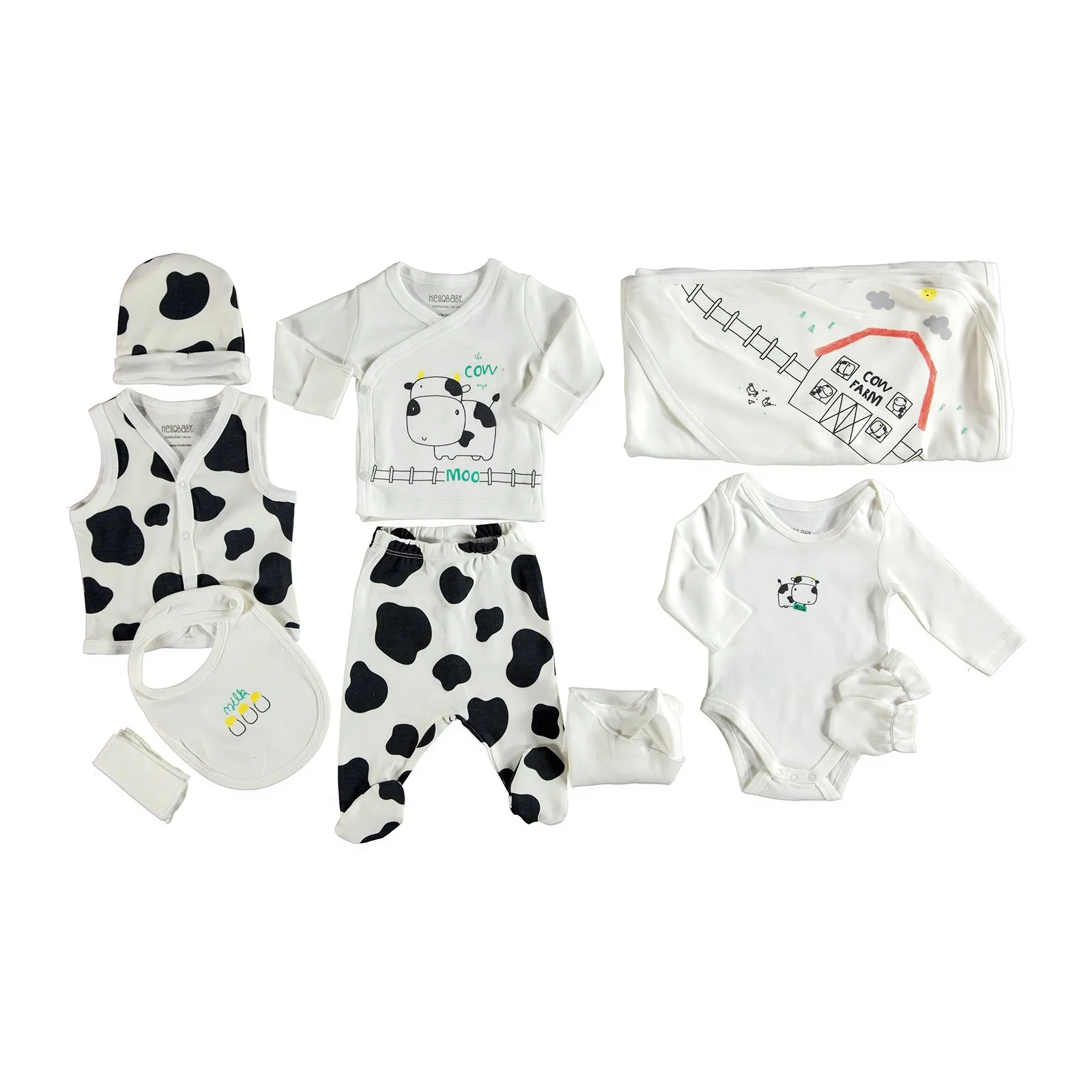 HelloBaby свежее молоко новорожденный больничный пакет 10 шт. |