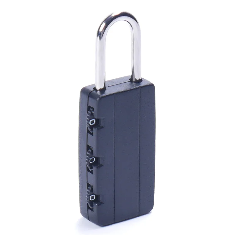 Black Password Lock Combination Travel Suitcase Luggage Code Padlock Cupboard Cabinet Locker Safely High Quality