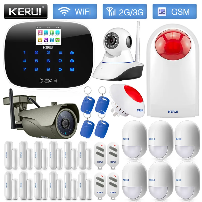KERUI W193 3g WCDMA GSM 2 4G wifi PSTN Беспроводная умная охранная сигнализация для дома с