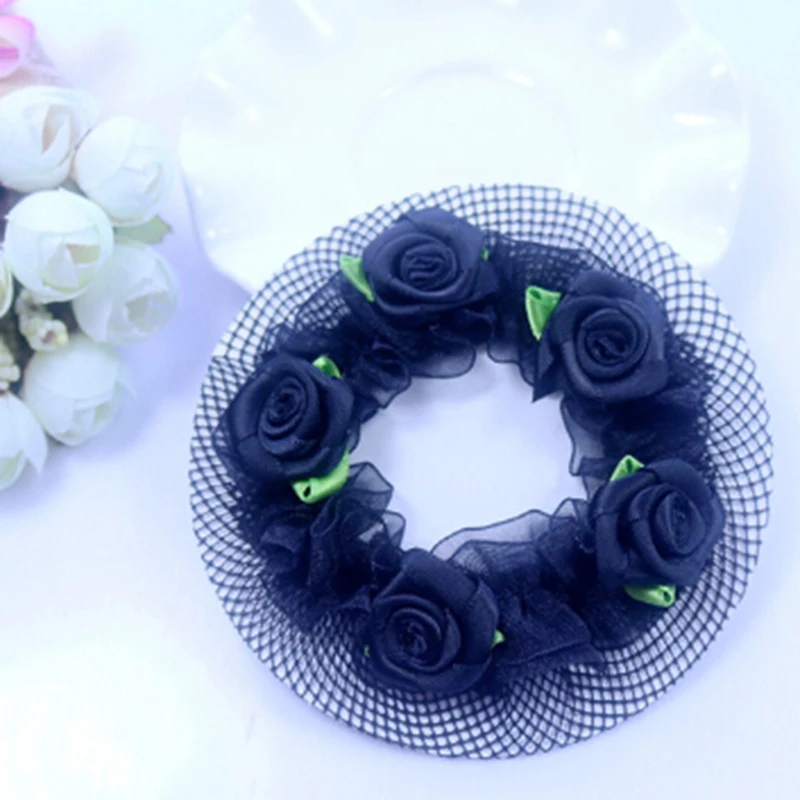 5 цветов Цветочная сетка для пучка волос чехол танцевальной одежды аксессуары