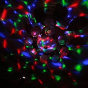 Яркий светодиодный фонарик YUPARD, Хрустальный Волшебный шар, сценическое освещение, налобный фонарь с питанием от батарейки AA для вечерние ринки, дискотеки, диджея, бара, освещение для шоу