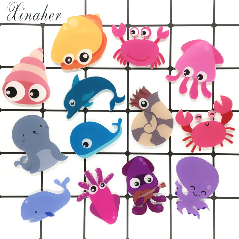 XINAHER 1 шт. прекрасный морской организм иконки на Pin Kawaii значок значки рюкзак одежду