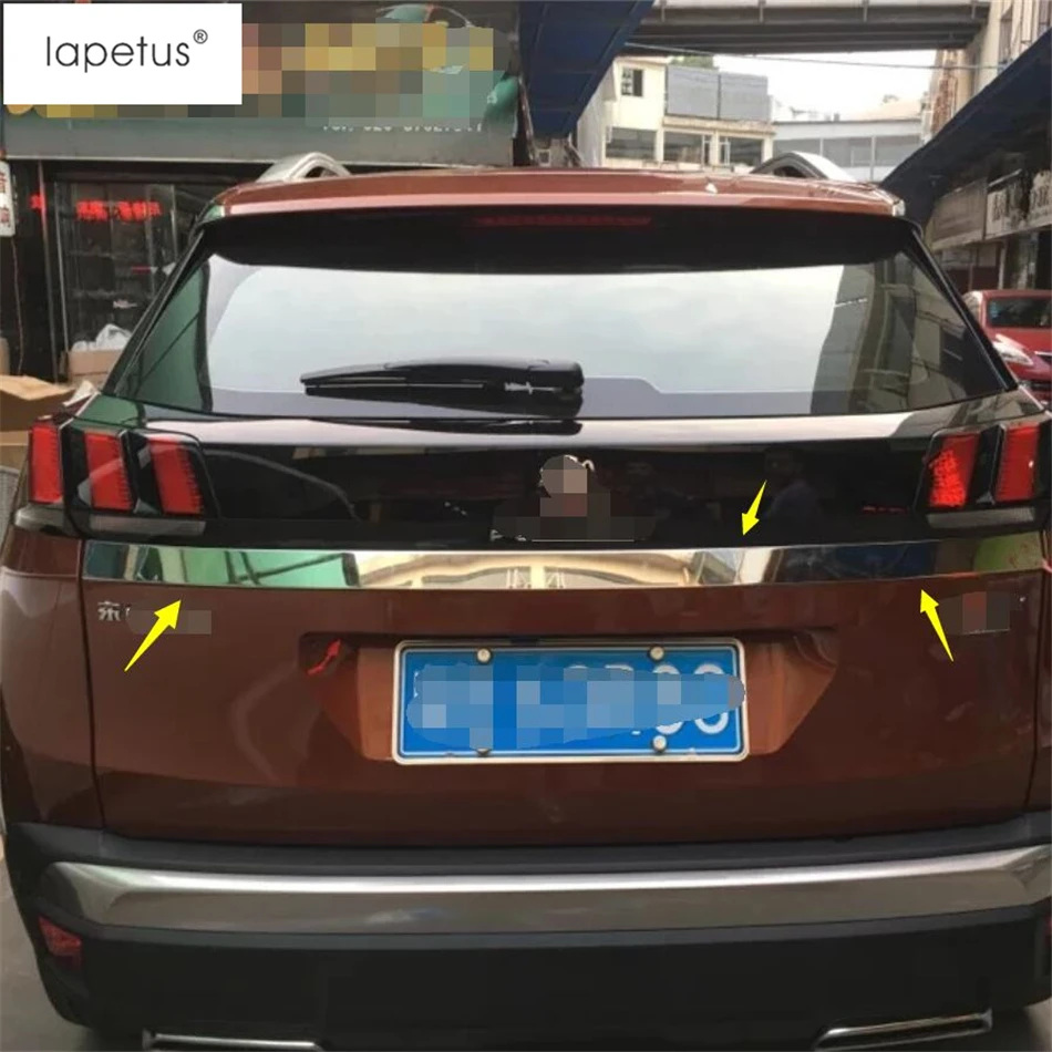 Lapetus аксессуары подходят для Peugeot 3008 3008GT 2017 - 2021 задний багажник Задняя дверь хвост