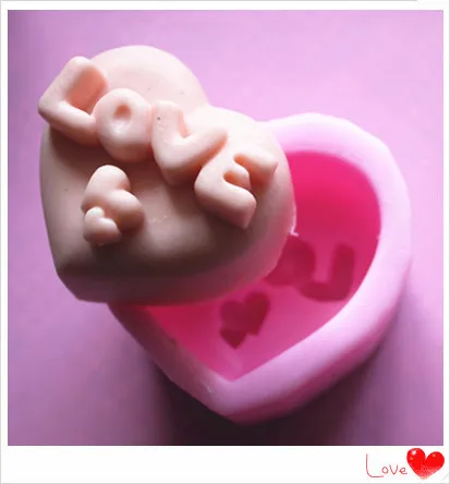 Силиконовая форма для мыла в виде сердца | Дом и сад