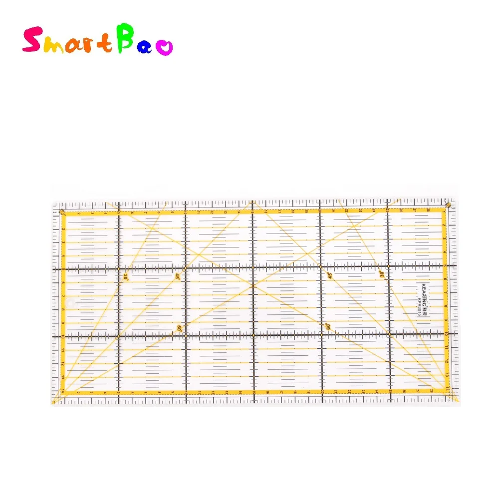 

30cm*15cm Patchwork ruler Quilting ruler with Double 30/45/60 Degree Angle Lines KPR3015