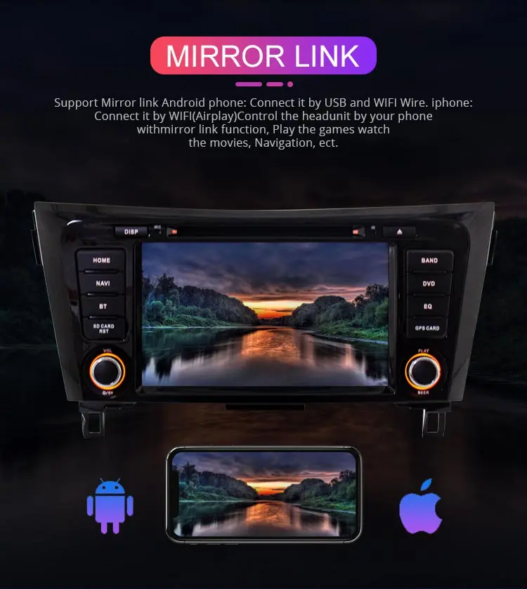 Besina Android 9,0 автомобильный dvd-плеер для Nissan X-Trail XTrail T32 Qashqai J11 T31 Мультимедиа gps Навигация стерео 2 Din автомагнитола