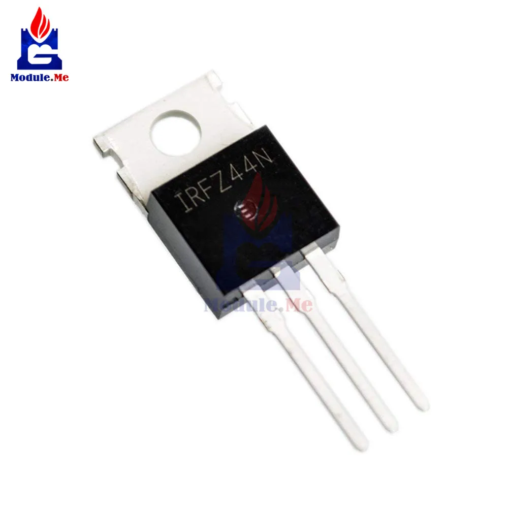 50 шт./лот IC чипы IRFZ44N 3 Pin транзистор TO-220 выпрямитель питания MOSFET для Arduino SCM компонент интегральная схема