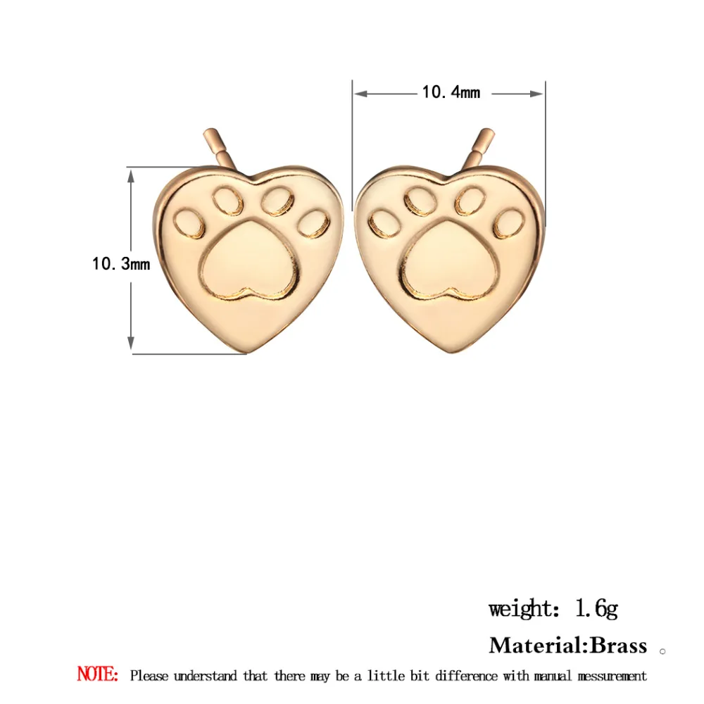 Милые серьги QIAMNI в форме сердца кошки собаки щенка|stud earrings|earrings christmasanimal piercings |