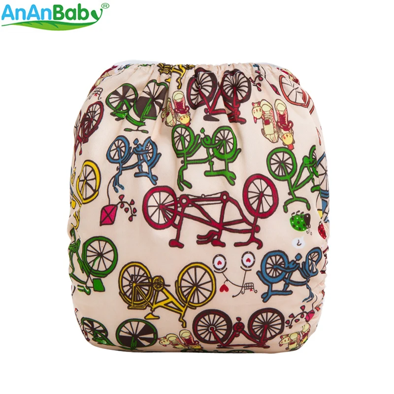 2017 Новый дизайн Ananbaby! Экологичные тканевые подгузники многоразовые для