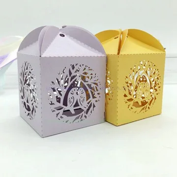 B013 300 шт./Lot50 * 50*50 мм творческий carven полые выезда птица Свадьба/День