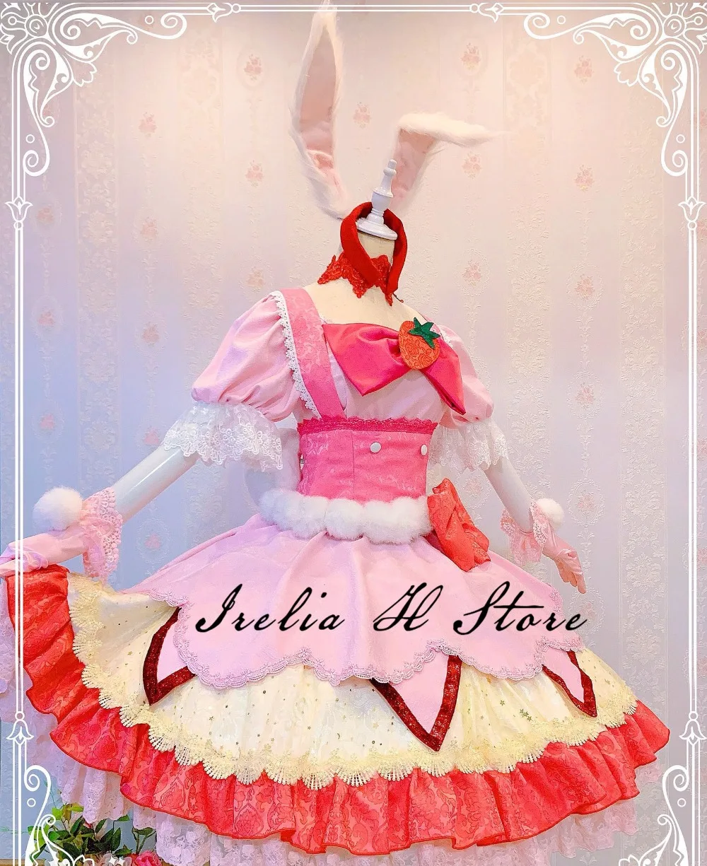 KiraKira Pretty Cure A La Аниме Косплей Cure Whip Usami Ichika Косплей Костюм розовое милое платье Высокое качество платье на заказ