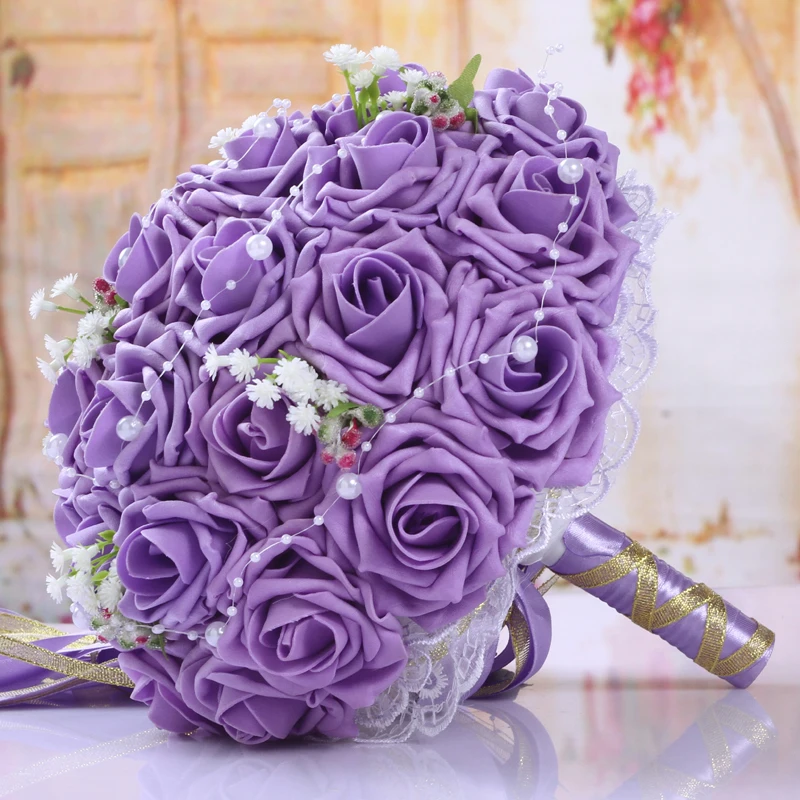 Pe Rose, женские свадебные букеты для невесты, розовые цветы, свадебный букет, Свадебный держатель, Букет пионов, аксессуары