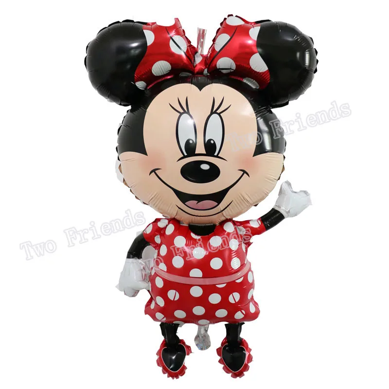 SP01005 red minnie 112 см Микки Маус День рождения фольгированные шары мультфильм Микки Минни С Днем Рождения украшения для вечеринки детские игрушки для душа - Цвет: SP01005 red minnie