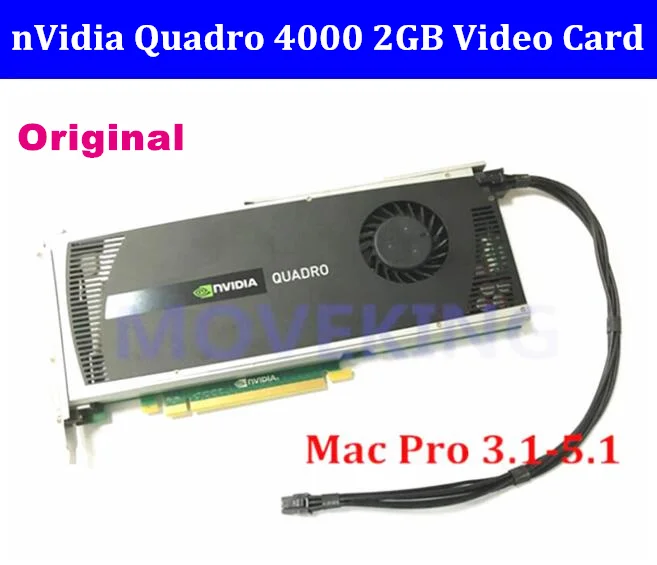 Высококачественные карты Quadro 4000 Q4000 2G DDR5 с разъемом DVI DP CUDA OpenCL для mac pro 2008 2012