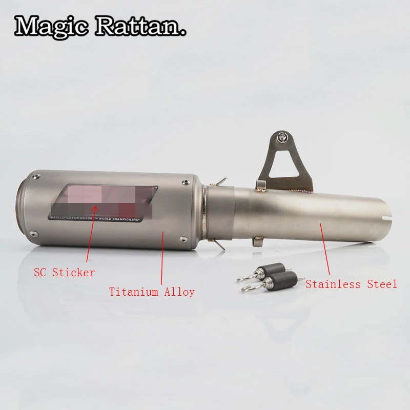 Мотоцикл изменение Полный Титан сплав 61 мм выхлопной трубы для S1000RR 2009-2016 S1000R