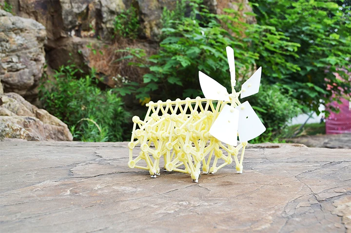 Landzo детские игрушки робот DIY Головоломка ветряная ходунка ходьба сборка strandbeest мощная модель развивающие игрушки Детский подарок