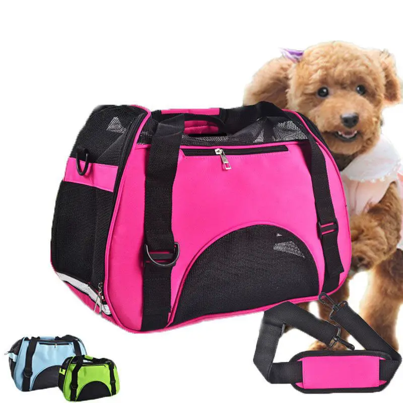 

Portable Breathable Pet Puppy Dog Cat Carrier Pet Travel Bag Small Dog House Durable Pet Tote Bag for Travelling Hiking Driving