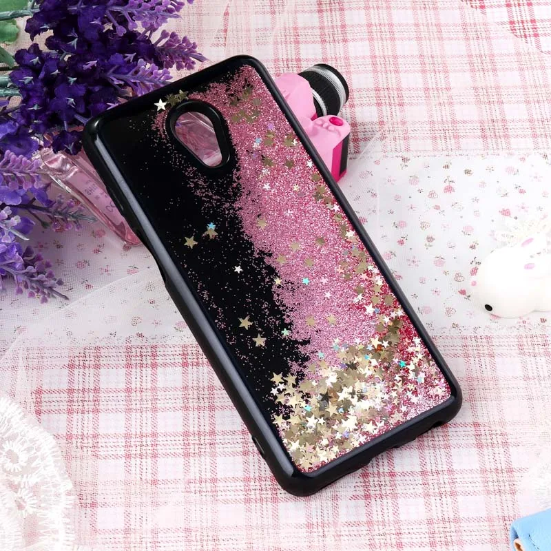 Pink Черный жидкий зыбучий песок чехол для Meizu M3 M5 M6 Note чехол Мягкий силиконовый чехол для Meizu M6S M5S Чехлы бампер - Цвет: Pink