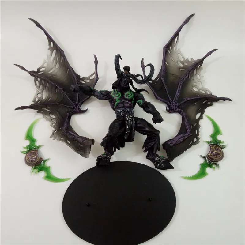 29 см WOW охотник на демонов форма ILLIDAN STORMRAGE Делюкс Коллекционная Фигурка черный фиолетовый модель игрушка в подарок