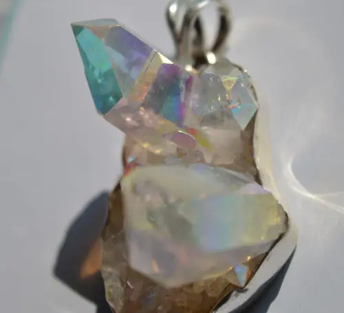 Подлинная подвеска Sunshine Drusy из 100% стерлингового серебра 925 пробы AP0774|Подвески| |