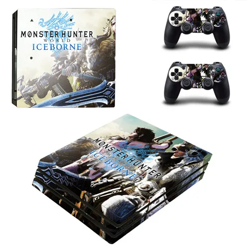 YSP4P-3480 Monster Hunter World Iceborne PS4 Pro наклейка на кожу для sony playstation 4 консоль и контроллеры PS4 Pro наклейка на кожу s - Цвет: YSP4P-3480