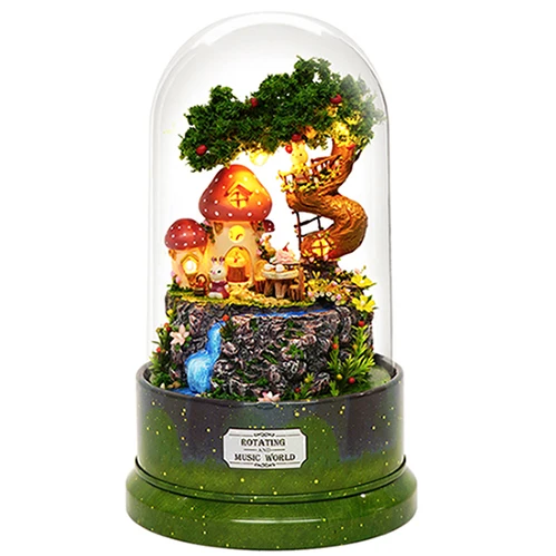B029 Cutebee, сделай сам, для дома, miniatura, светодиодный, muebles, mus, cubierta De polvo, modelo bloques De congusción De juguetes para mus, 26 - Цвет: B029