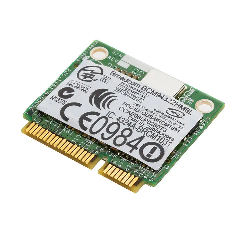 Mini PCI-E BCM94322HM8L DW1510 Двухдиапазонная 300M беспроводная карта для DELL E5500 E4200 | Компьютеры