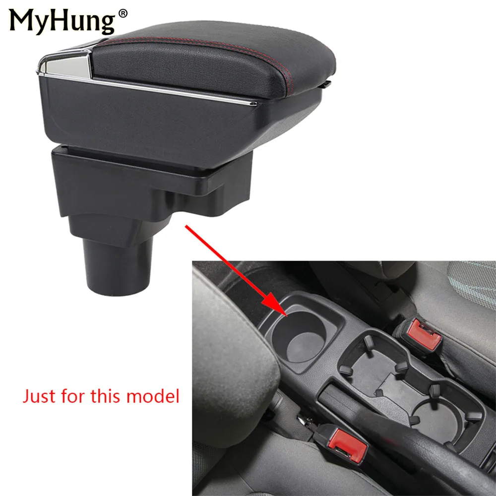 

For Chevrolet Aveo Sonic Lova T250 T300 Armrest box Central Console Arm Store Candy box cup holder With Rise and Down Function