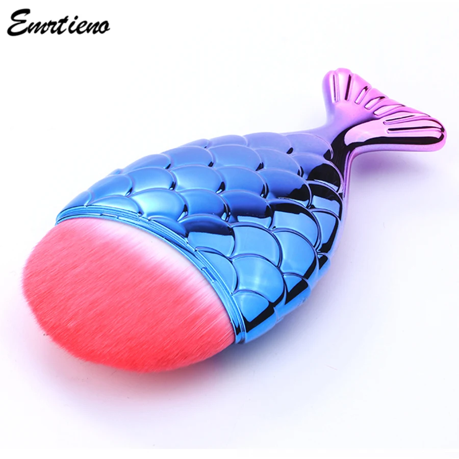 1 шт. Косметическая пудра Уход за кожей лица рыбы Кисточки Макияж Инструменты Pincel