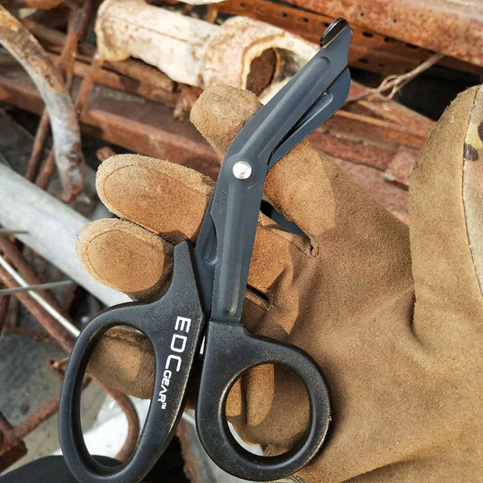 EMT EDC выживания фельдшер медицинский спасательный изогнутые лезвия ножницы травма Марля IFAK аварийная Первая помощь бандажные ножницы открытый