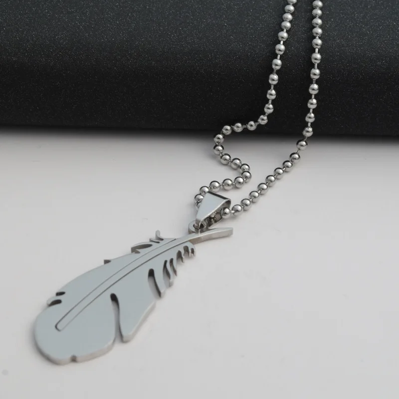 Прямая поставка модное цветное ожерелье со свисающими бусинами из нержавеющей