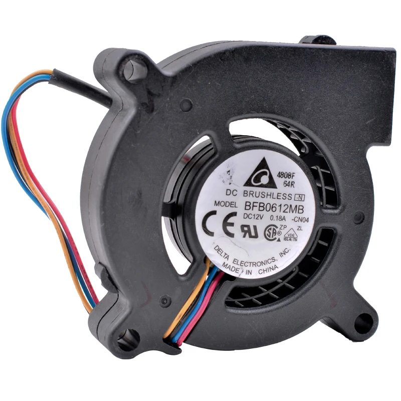 Новый оригинальный центробежный турбонагнетатель BFB0612MB DC12V 0.18A 6 см 60x60x15 мм с двумя шариковыми проекторами, охлаждающий вентилятор