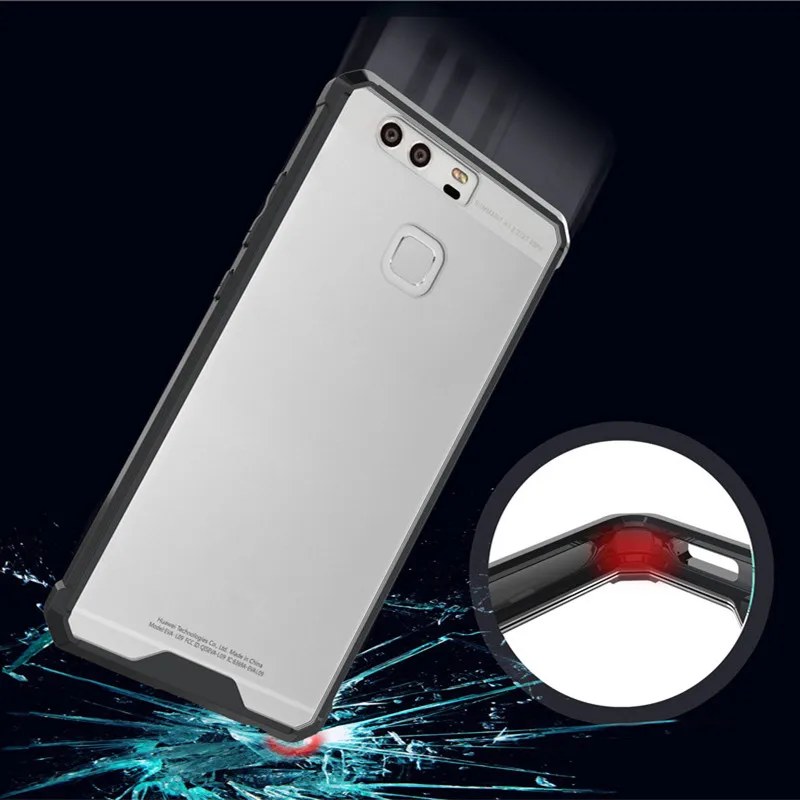 Гибридный ТПУ акрил Броня чехол противоударный Crystal Clear задняя крышка для Huawei Honor 8