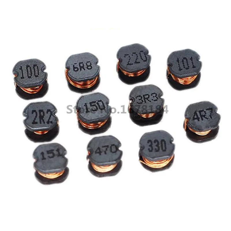 50 шт./лот Катушка Индуктивности SMD CD32 CD43 CD54 CD75 10uH 22uH 33uH 47uH 100uH 470uH 100 220 330 470 101 471 5 мм 2x4
