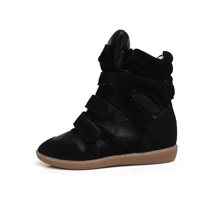 YD EVER Бобби Сезон зима осень Туфли на танкетке из натуральной кожи женская